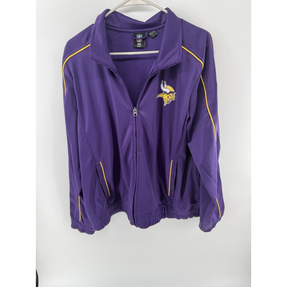 Minnesota Vikings Jacket Women XXL Large Purple Nike On Field NFL Zip SEE PICS